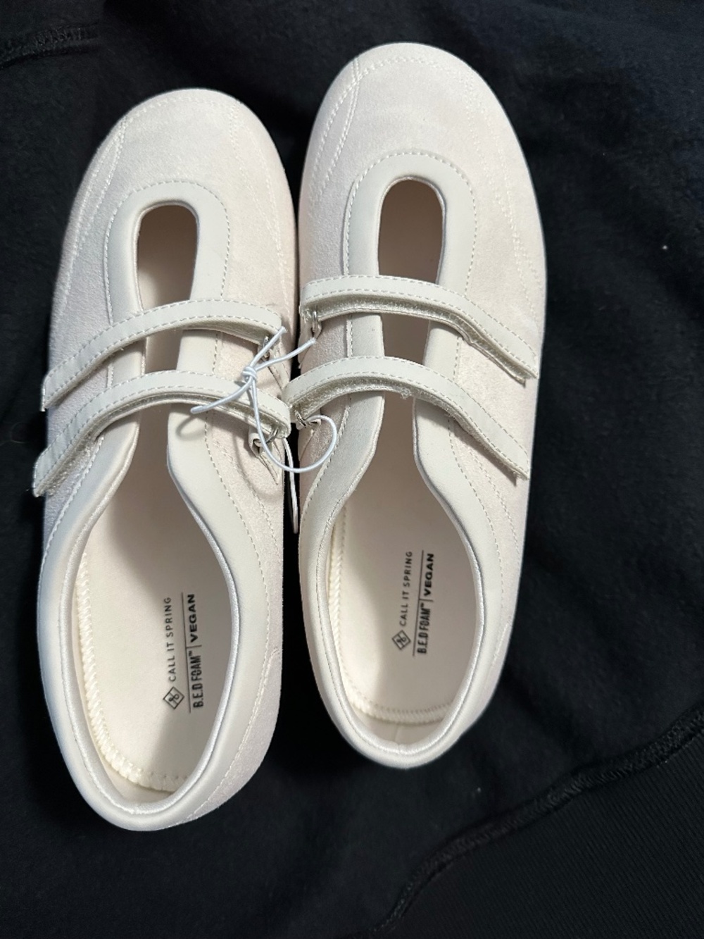 Call It Spring B.E FGM Vegan Mary Jane Flats – White, Size US 9 – NWT Never Worn